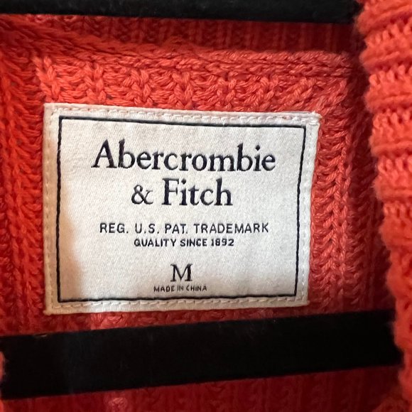 Abercrombie and Fitch Orange Sleeveless Sweater (Medium) - Picture 3 of 7